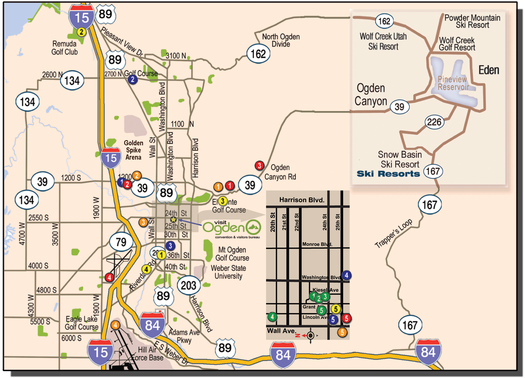 7th And Ogden Parking Las Vegas Map Map